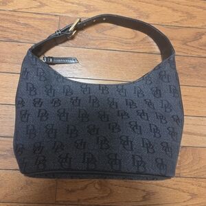 Black and Brown Monogram Shoulder Bag